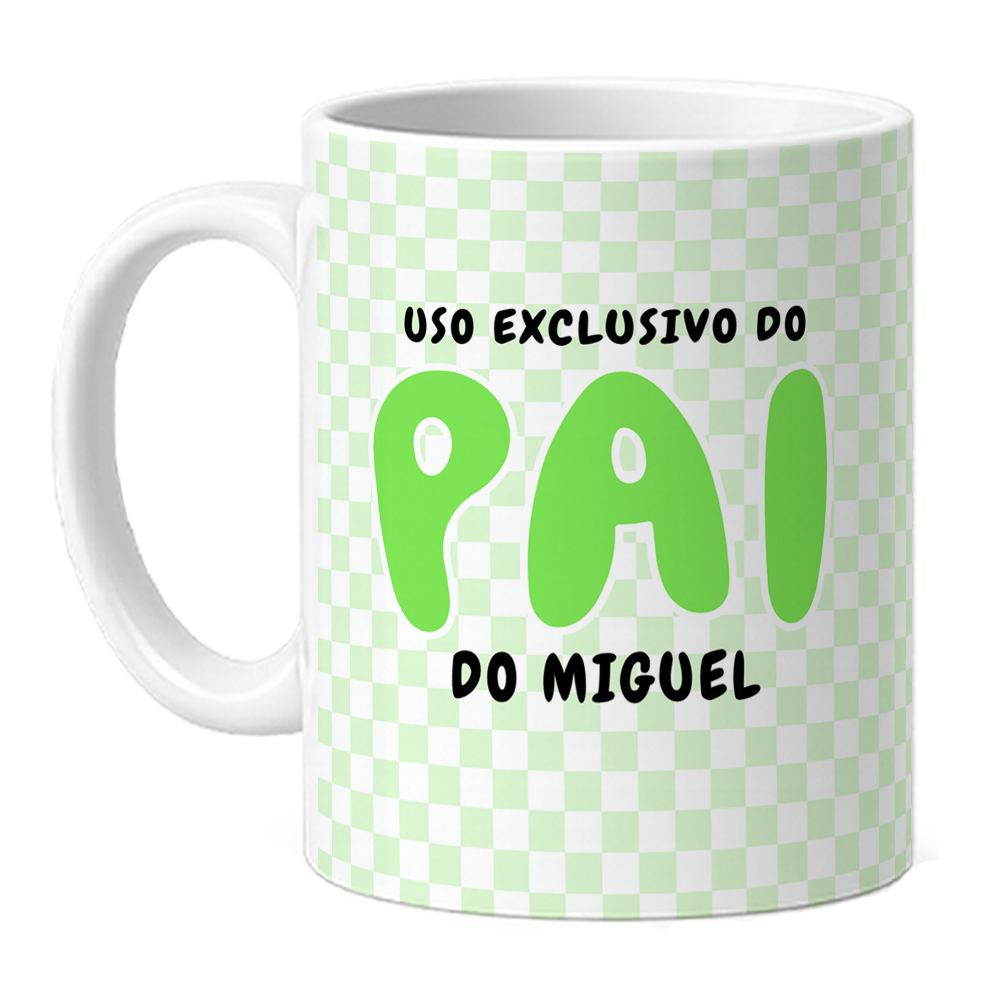 Caneca Uso Exclusivo Pai - Verde