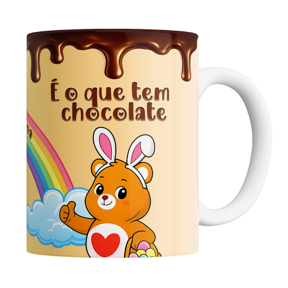 Caneca Páscoa dos Ursinhos Carinhosos - O Lado Bom da Vida - Vista 2