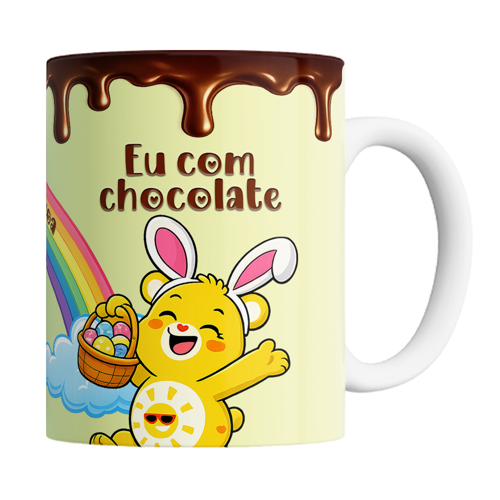 Caneca Páscoa dos Ursinhos Carinhosos - Imagem 2