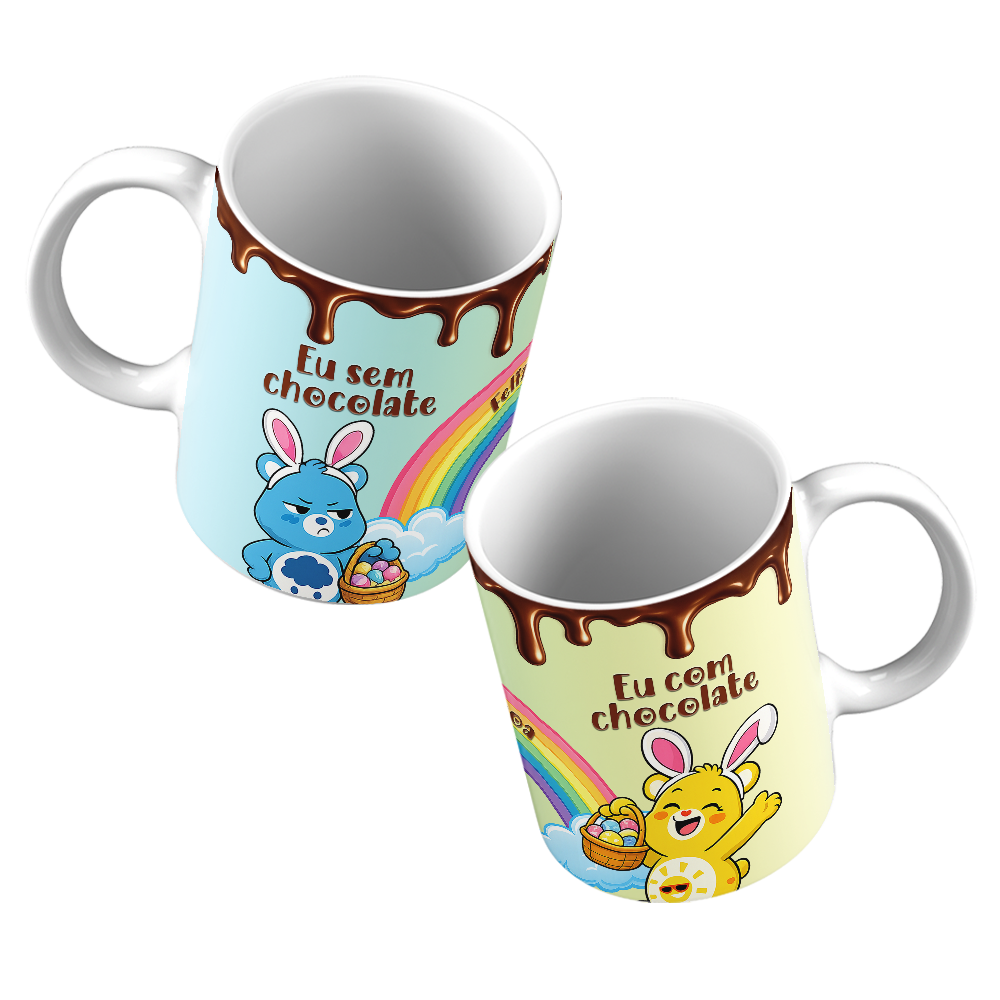 Caneca Páscoa dos Ursinhos Carinhosos - Imagem 4
