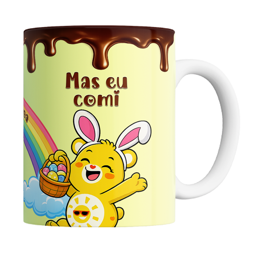 Caneca Páscoa dos Ursinhos Carinhosos - Um Lado Doce - Vista 2