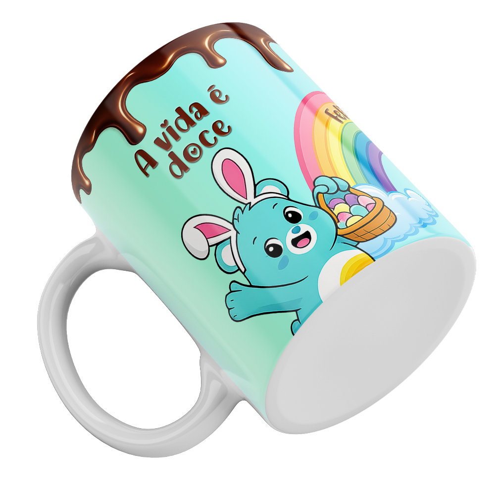Caneca Páscoa dos Ursinhos Carinhosos - Imagem 3