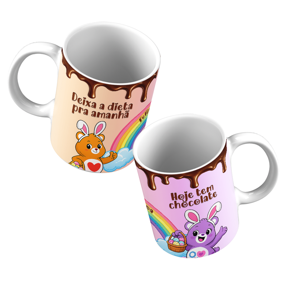 Caneca Páscoa dos Ursinhos Carinhosos - Imagem 4