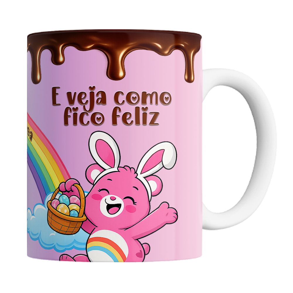 Caneca Páscoa dos Ursinhos Carinhosos - Deposite Doces Aqui - Vista 2
