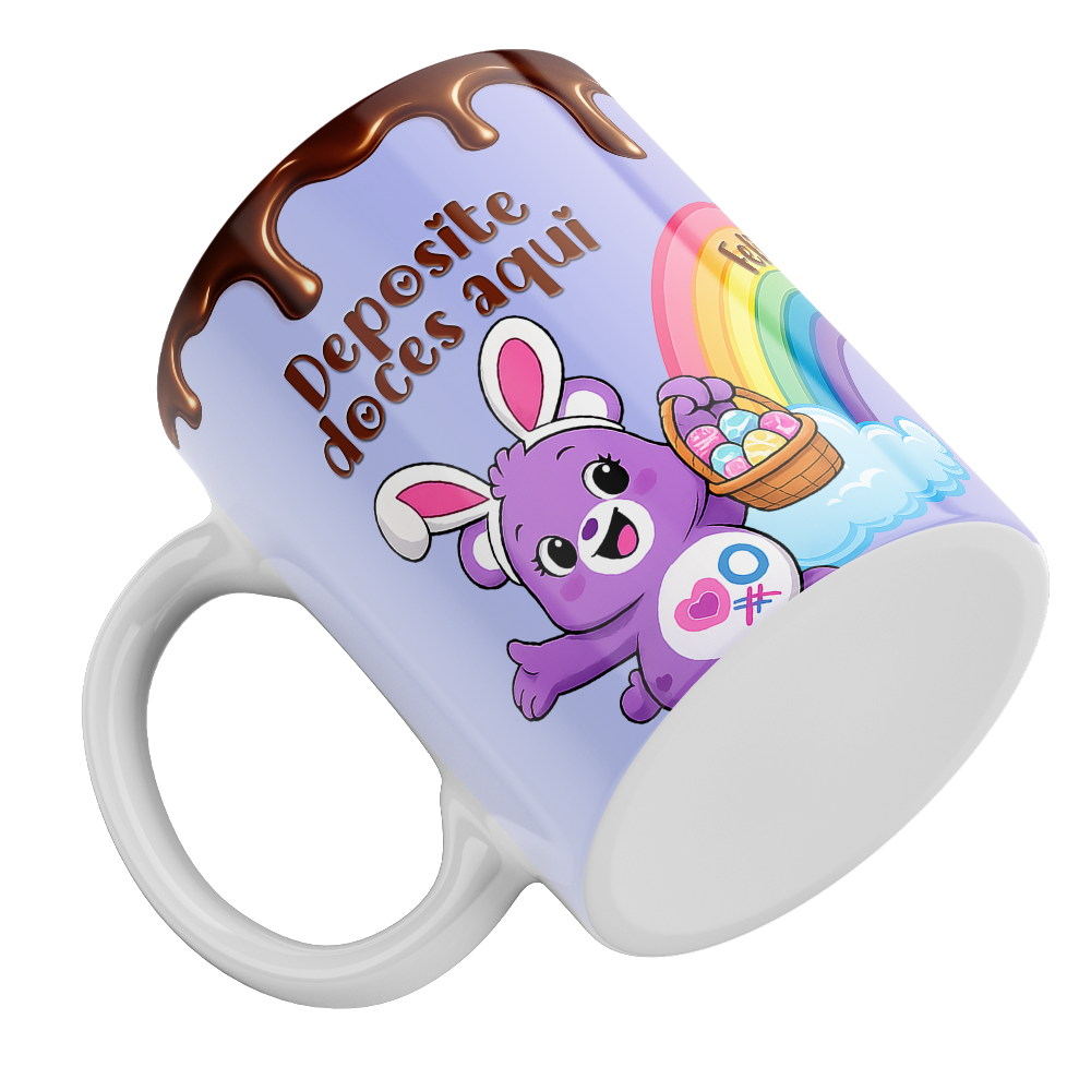 Caneca Páscoa dos Ursinhos Carinhosos - Imagem 3