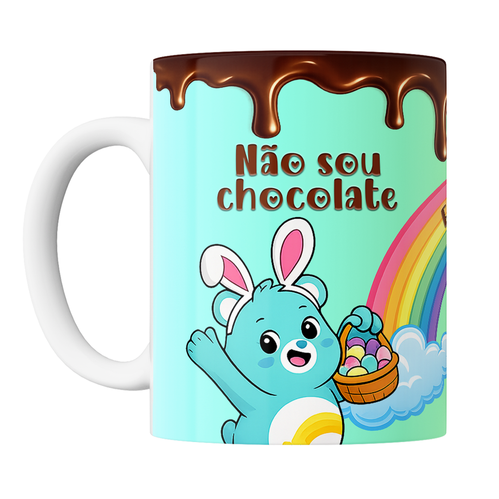 Caneca Páscoa dos Ursinhos Carinhosos - Me Derreto Por Você