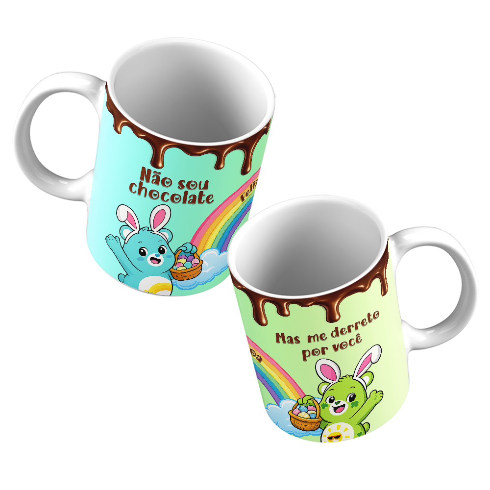 Caneca Páscoa dos Ursinhos Carinhosos - Imagem 4
