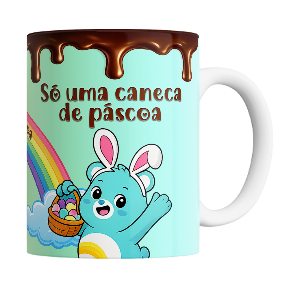 Caneca Páscoa dos Ursinhos Carinhosos - Melhor Que Ovo de Páscoa - Vista 2