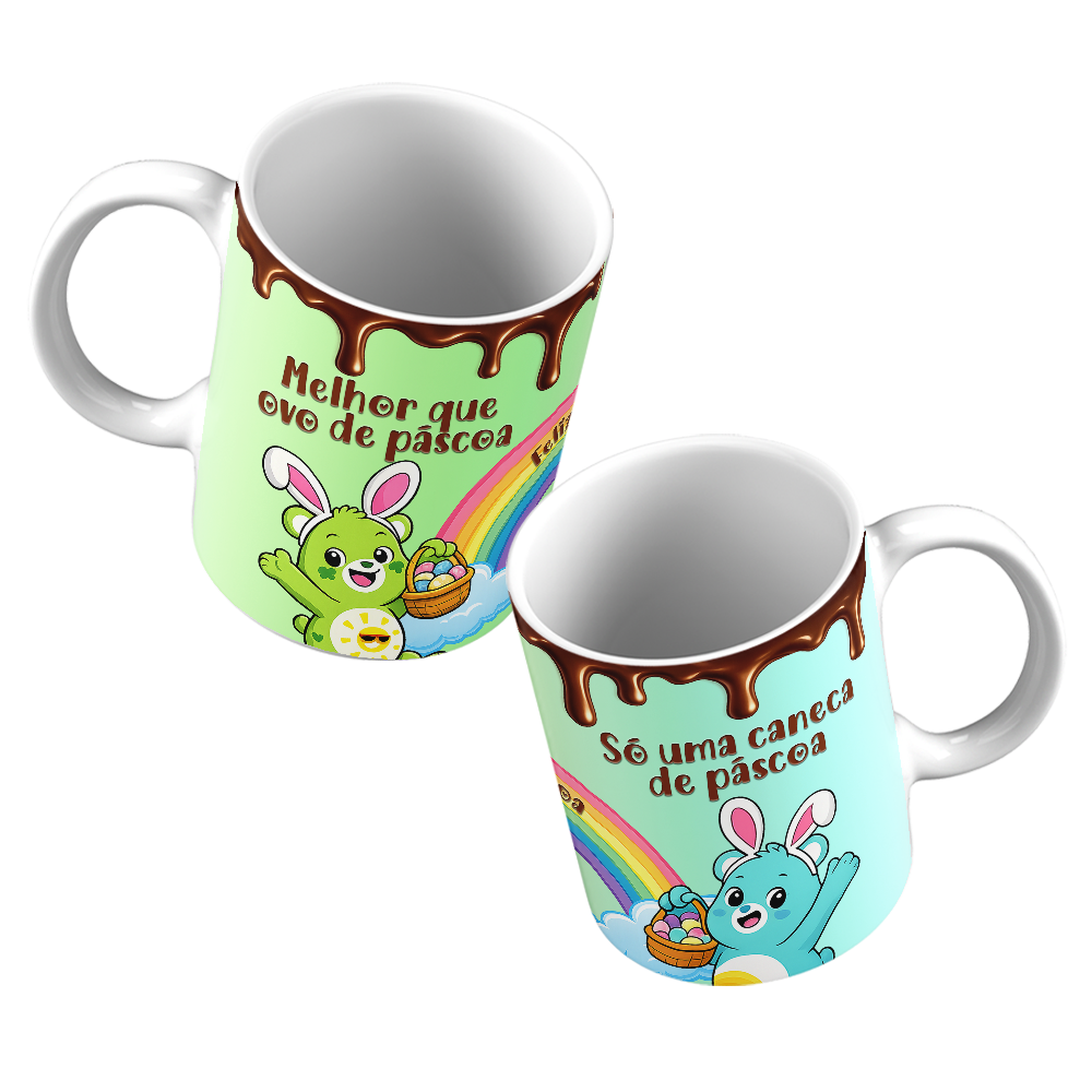 Caneca Páscoa dos Ursinhos Carinhosos - Imagem 4