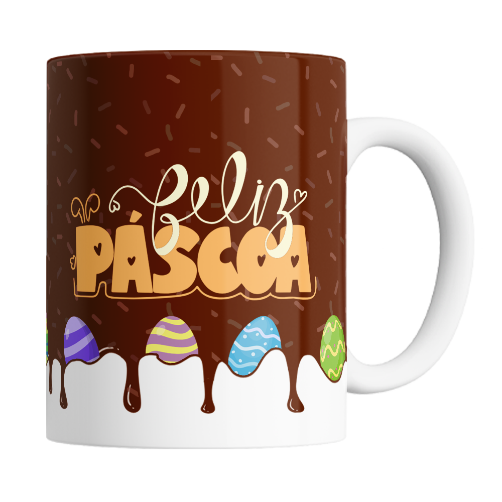 Caneca Páscoa - Coelhinhos - Vista 2