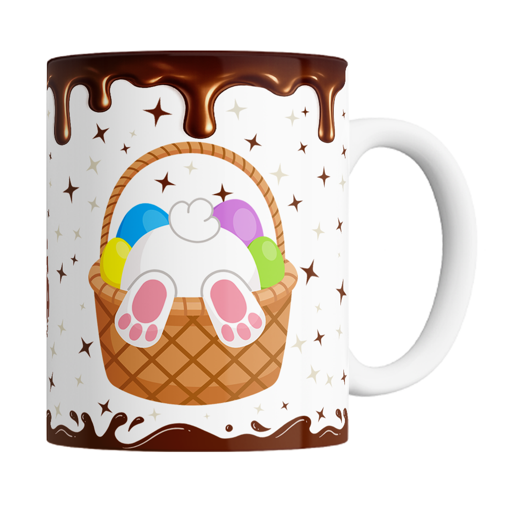 Caneca Páscoa - Coelho na Cestinha - Vista 2