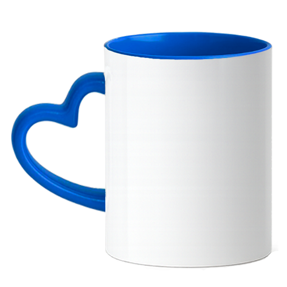 Caneca Coração Personalize - Azul