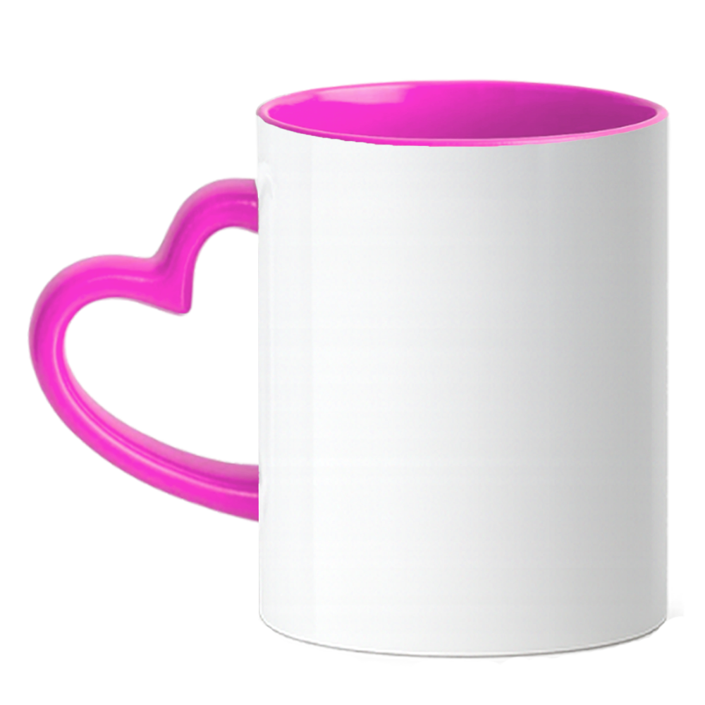Caneca Coração Personalize - Rosa