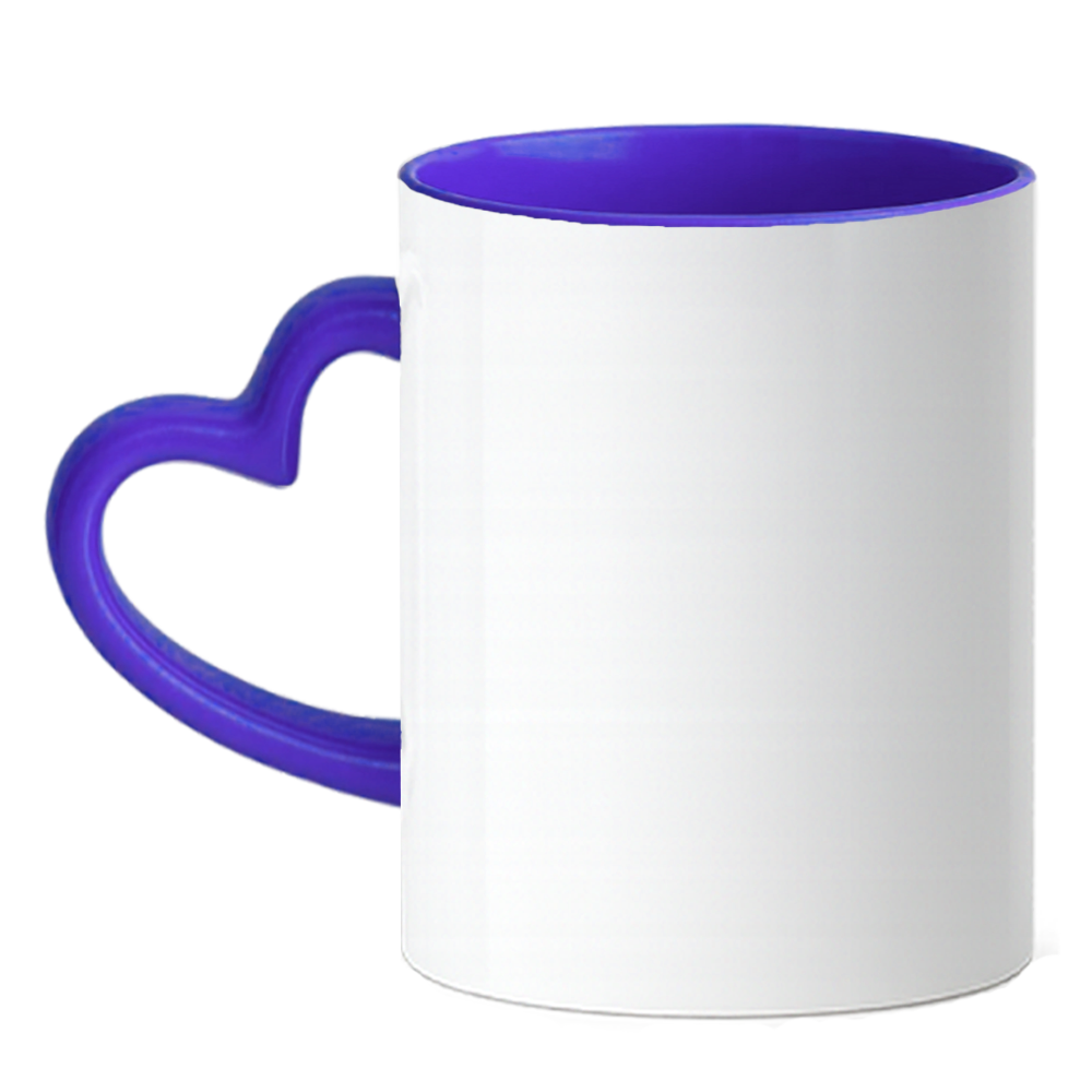 Caneca Coração Personalize - Roxa