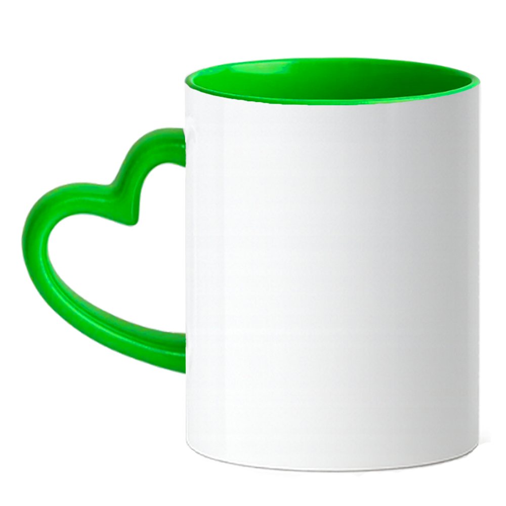 Caneca Coração Personalize - Verde