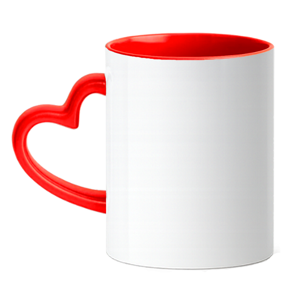 Caneca Coração Personalize - Vermelha