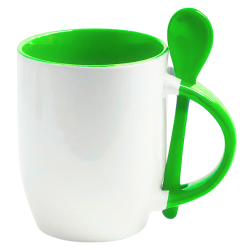 Caneca Colher Personalize - Verde