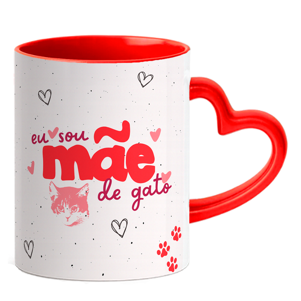 Caneca Coração - Mãe de Gato - Vista 2