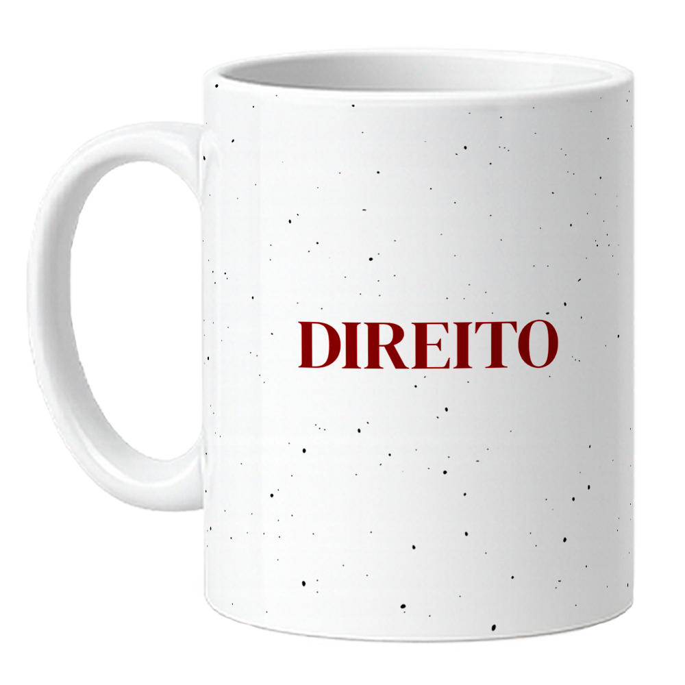 Caneca Direito - Amor a Justiça - Bordô
