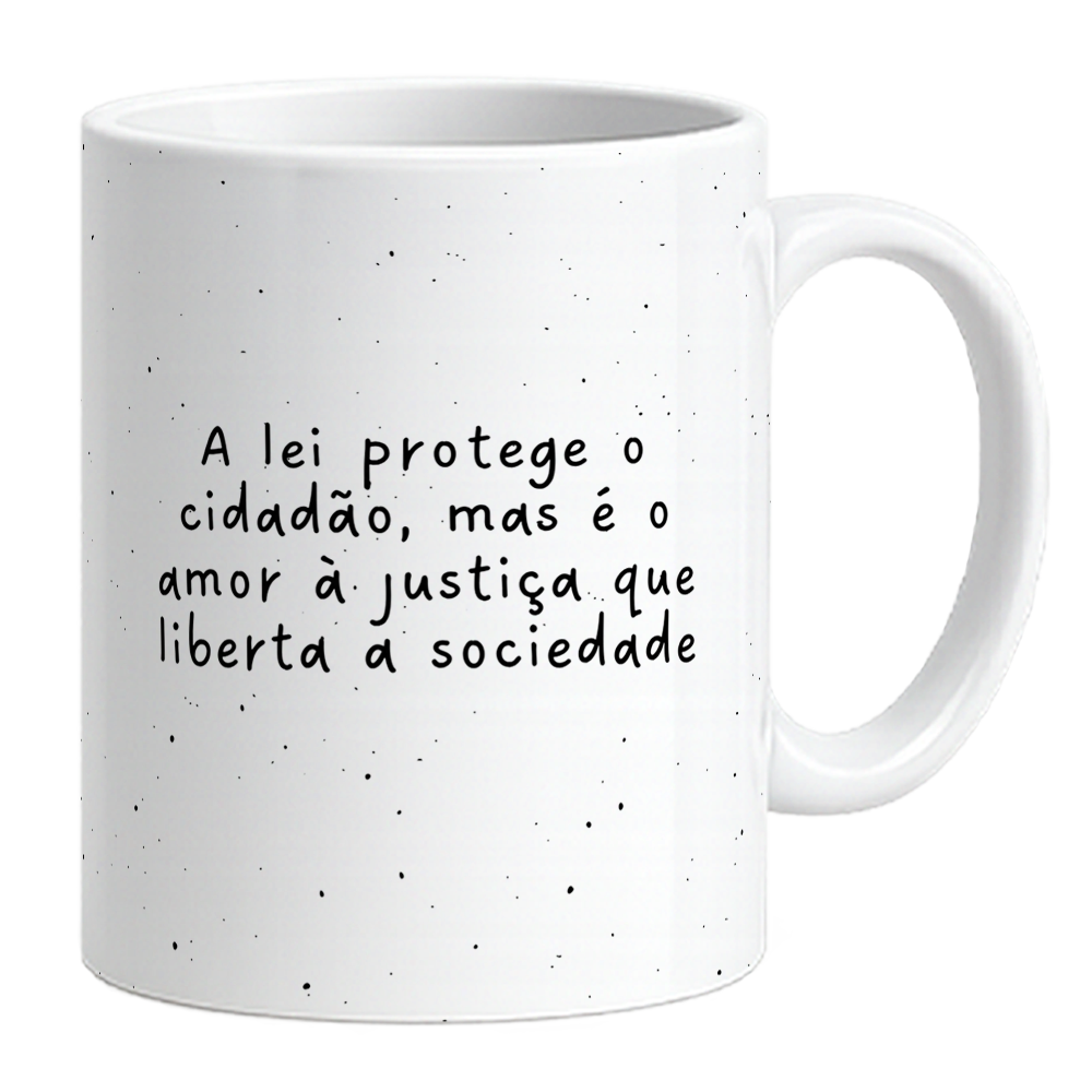 Caneca Direito - Amor a Justiça - Bordô - Vista 2