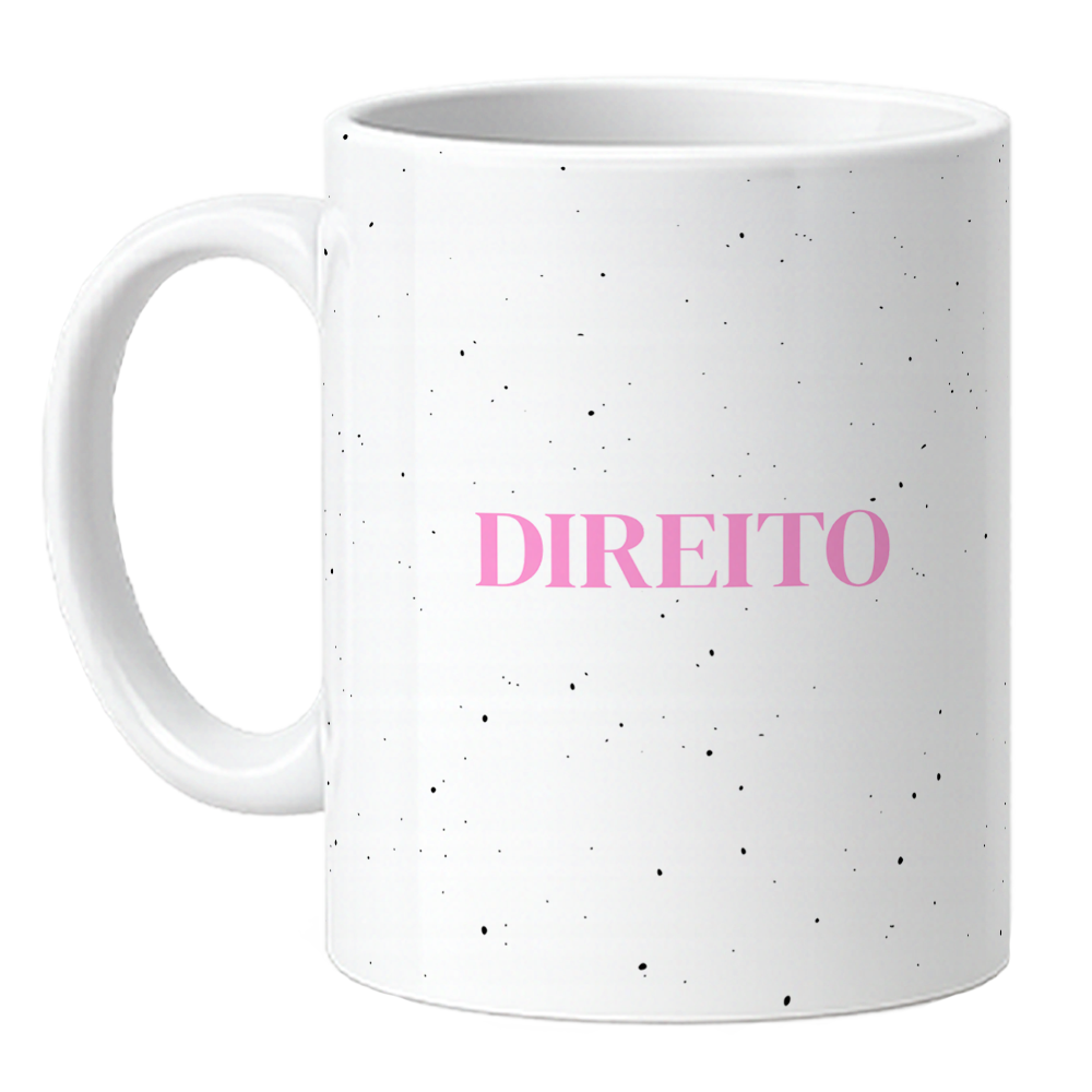 Caneca Direito é Arte - Rosa