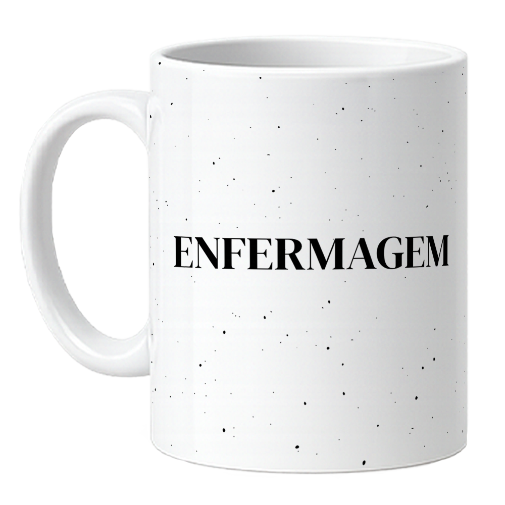 Caneca Enfermagem - Ser Enfermeiro - Preto