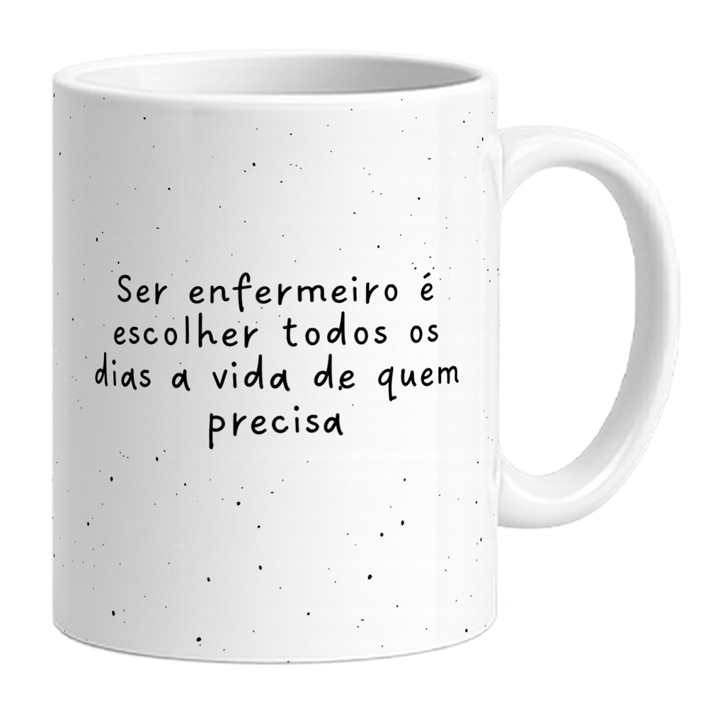 Caneca Enfermagem - Ser Enfermeiro - Verde - Vista 2