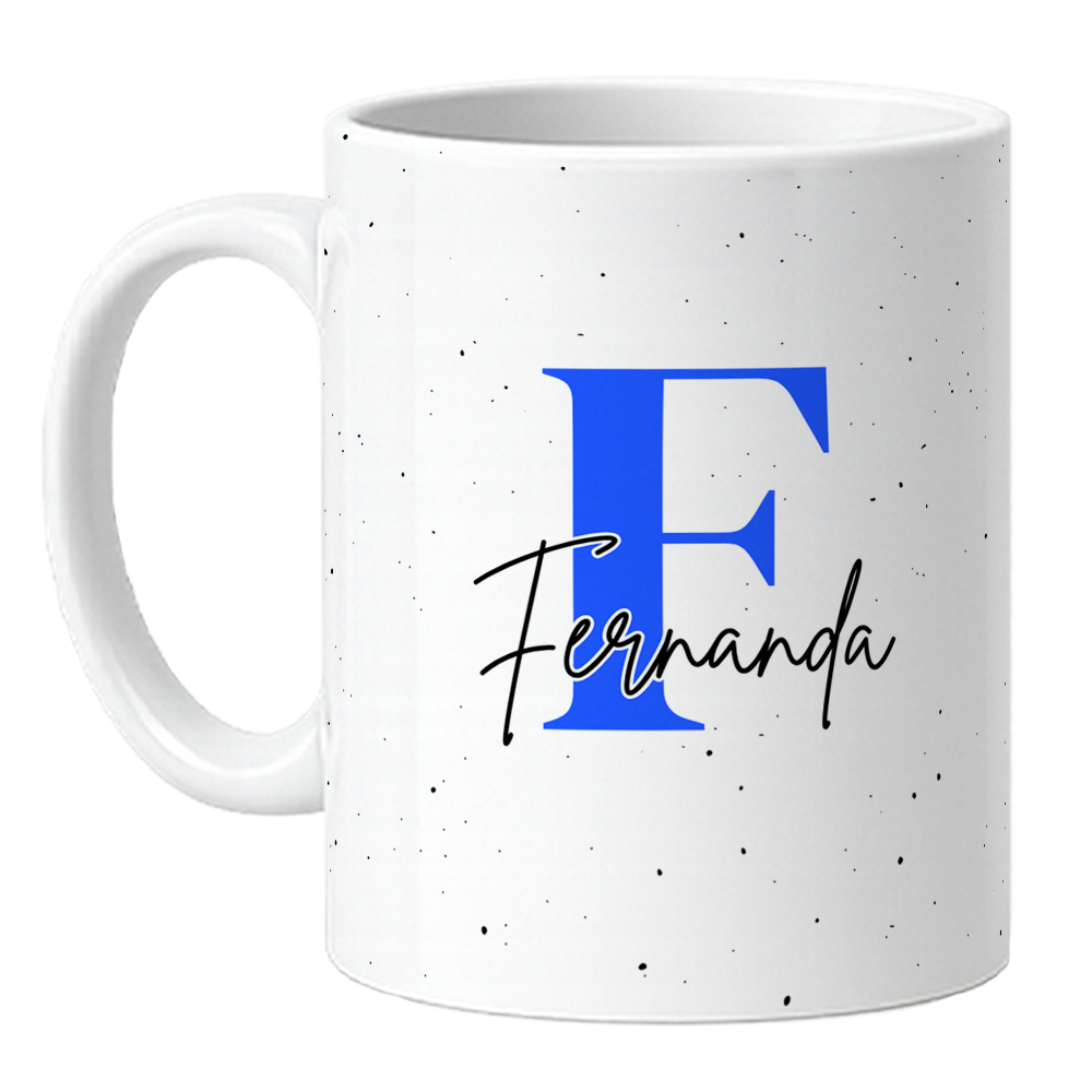 Caneca Psicologia - Nome - Azul