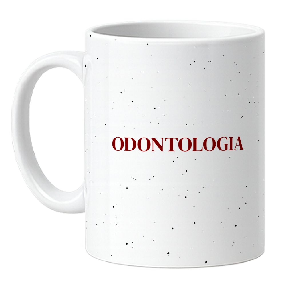Caneca Odontologia é Arte - Bordô