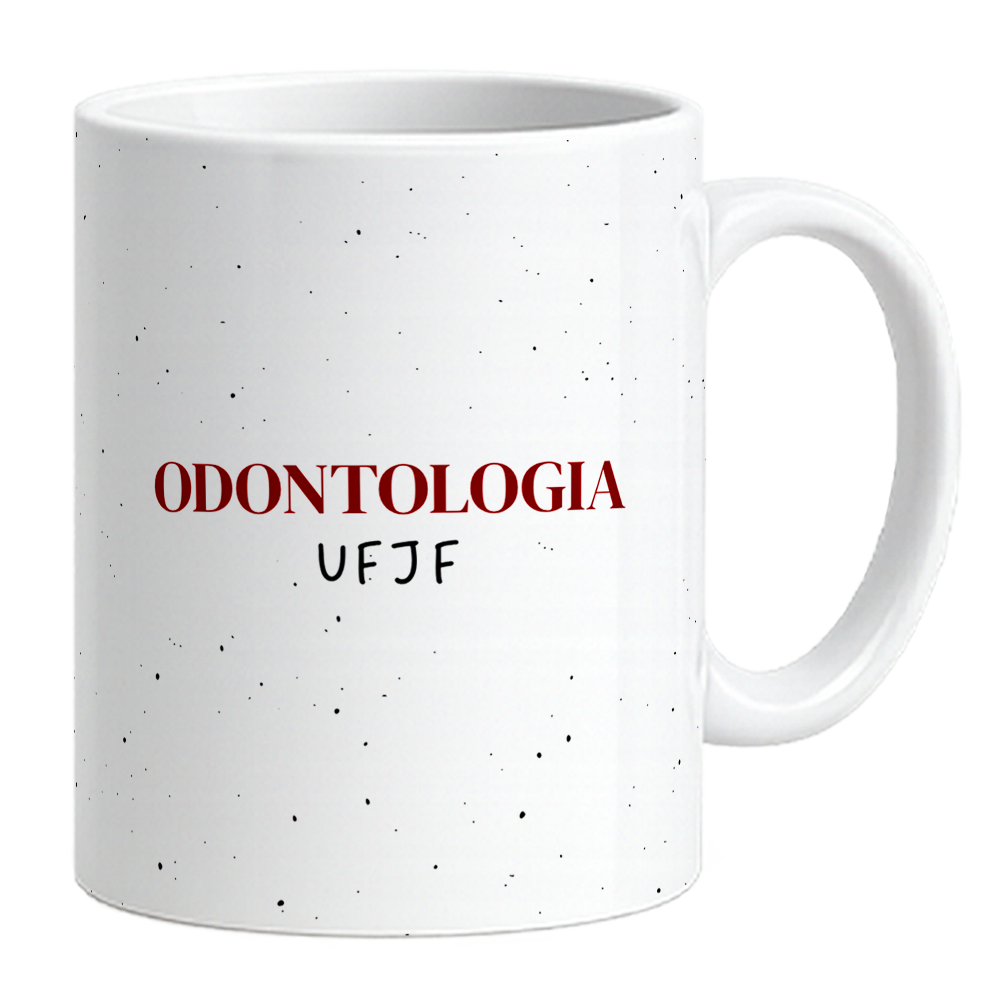 Caneca Odontologia - Nome - Bordô - Vista 2