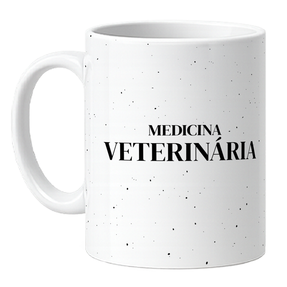 Caneca Medicina Veterinária - Ser Veterinário - Preta