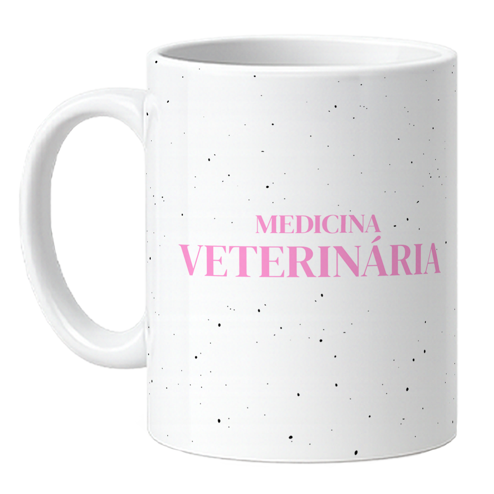 Caneca Medicina Veterinária - Ser Veterinário - Rosa