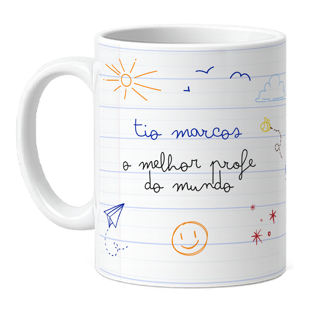 Caneca Personalizada Desenho - O Melhor Profe