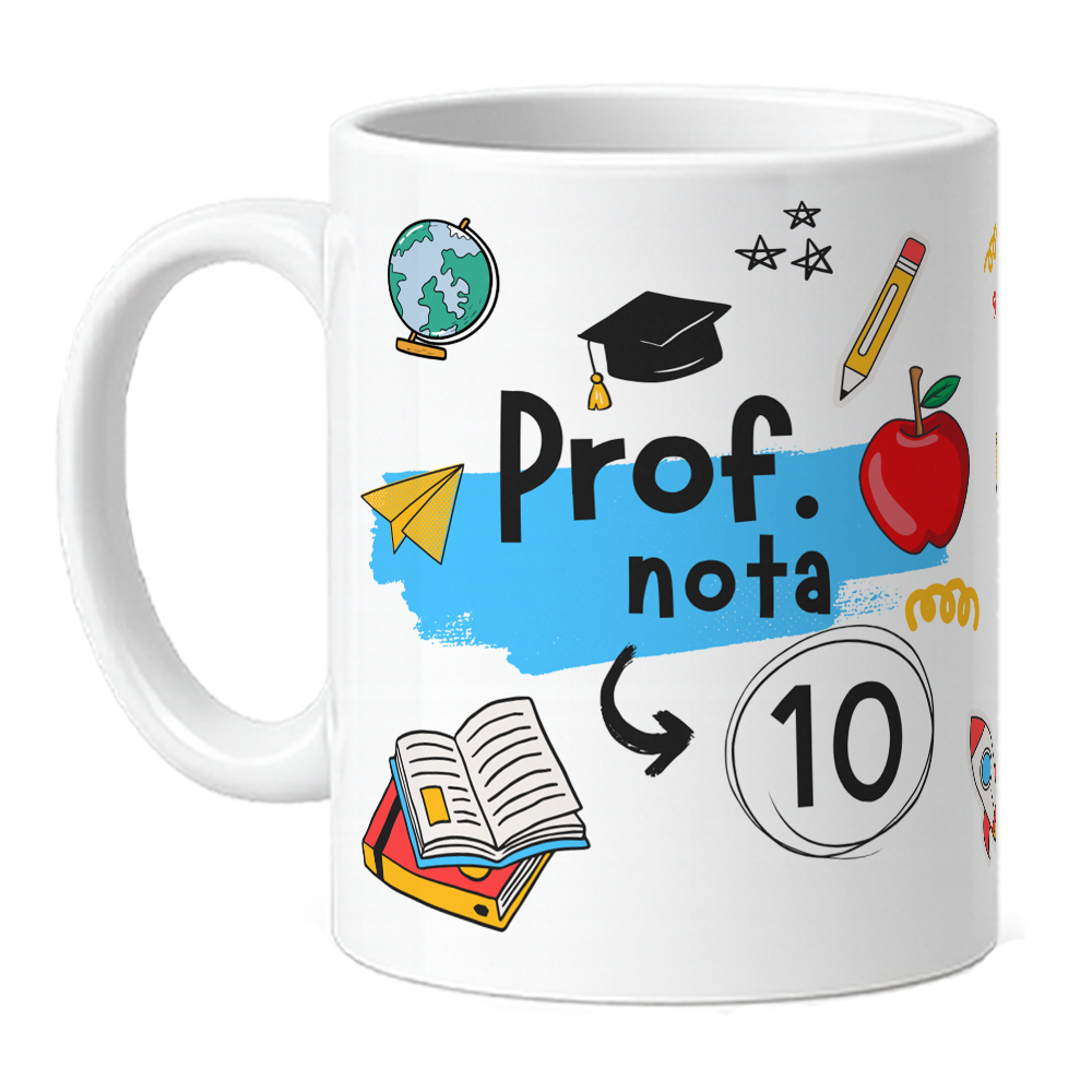 Caneca Personalizada Professores - Prof Nota 10