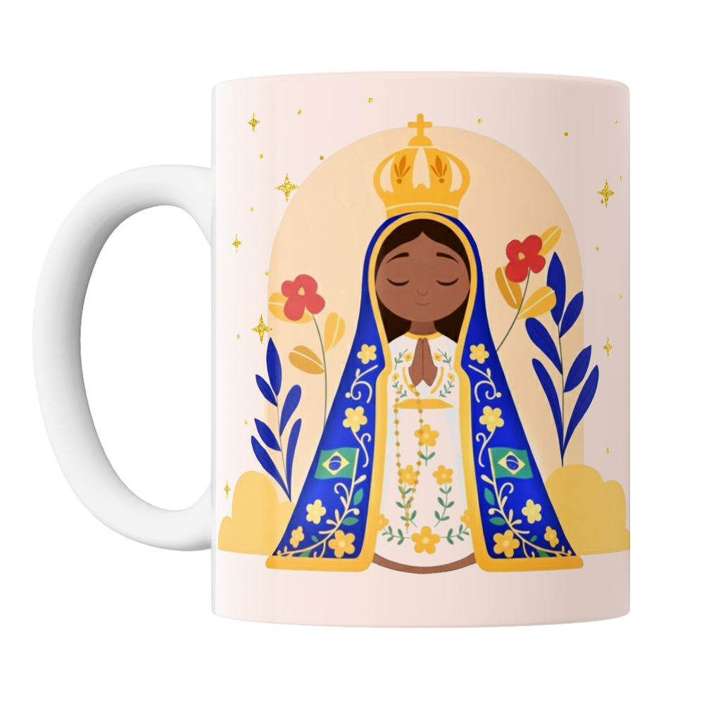 Caneca Personalizada Santos - Nossa Senhora