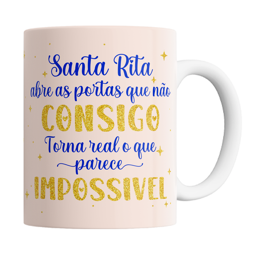 Caneca Personalizada Santos - Santa Rita - Vista 2