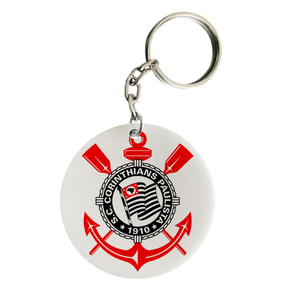 Chaveiro de Time Personalizado com Nome - Corinthians