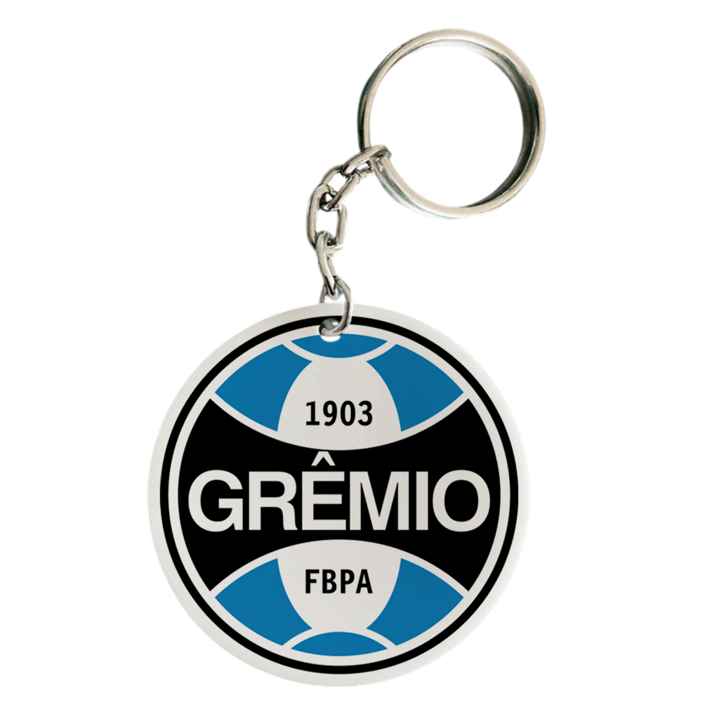 Chaveiro de Time Personalizado com Nome - Grêmio