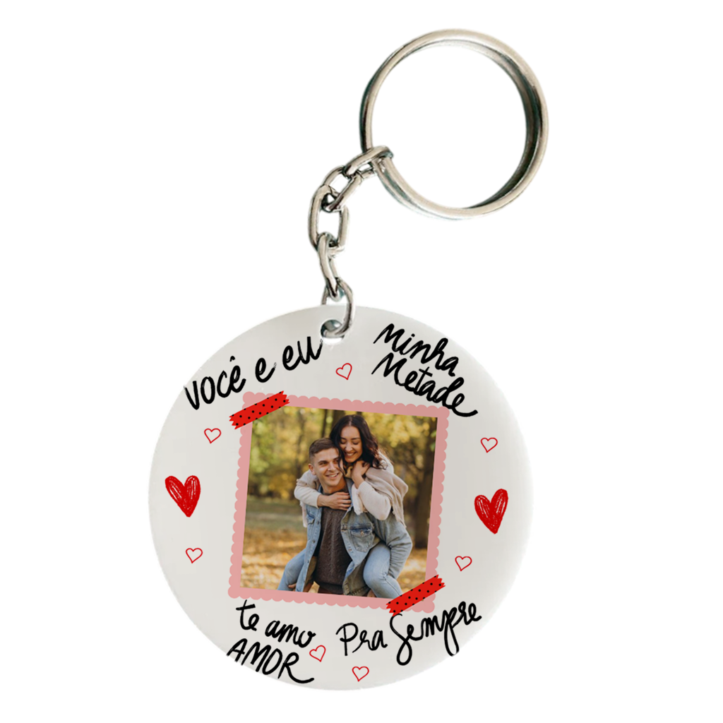 Chaveiro Personalizado Namorados - Imagem 1
