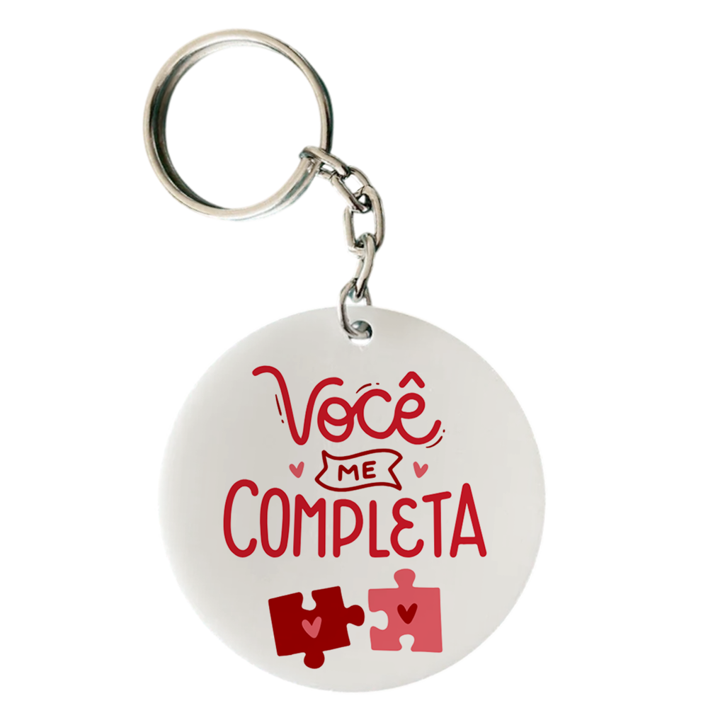 Chaveiro Personalizado Namorados - Me Completa - Vista 2