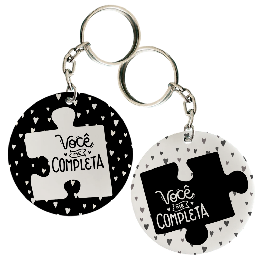 Par Chaveiros Combinando Namorados - Imagem 1