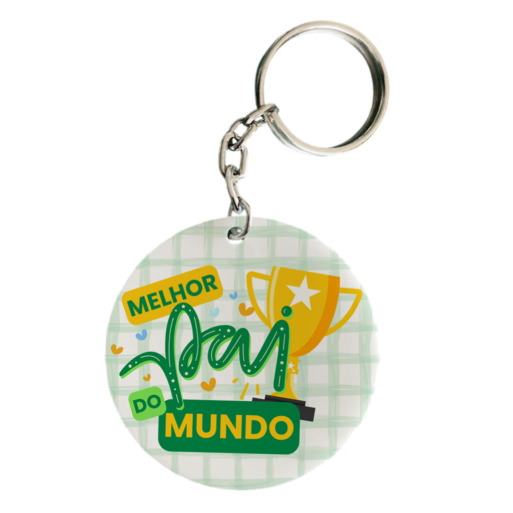 Chaveiro Melhor Pai do Mundo - Verde