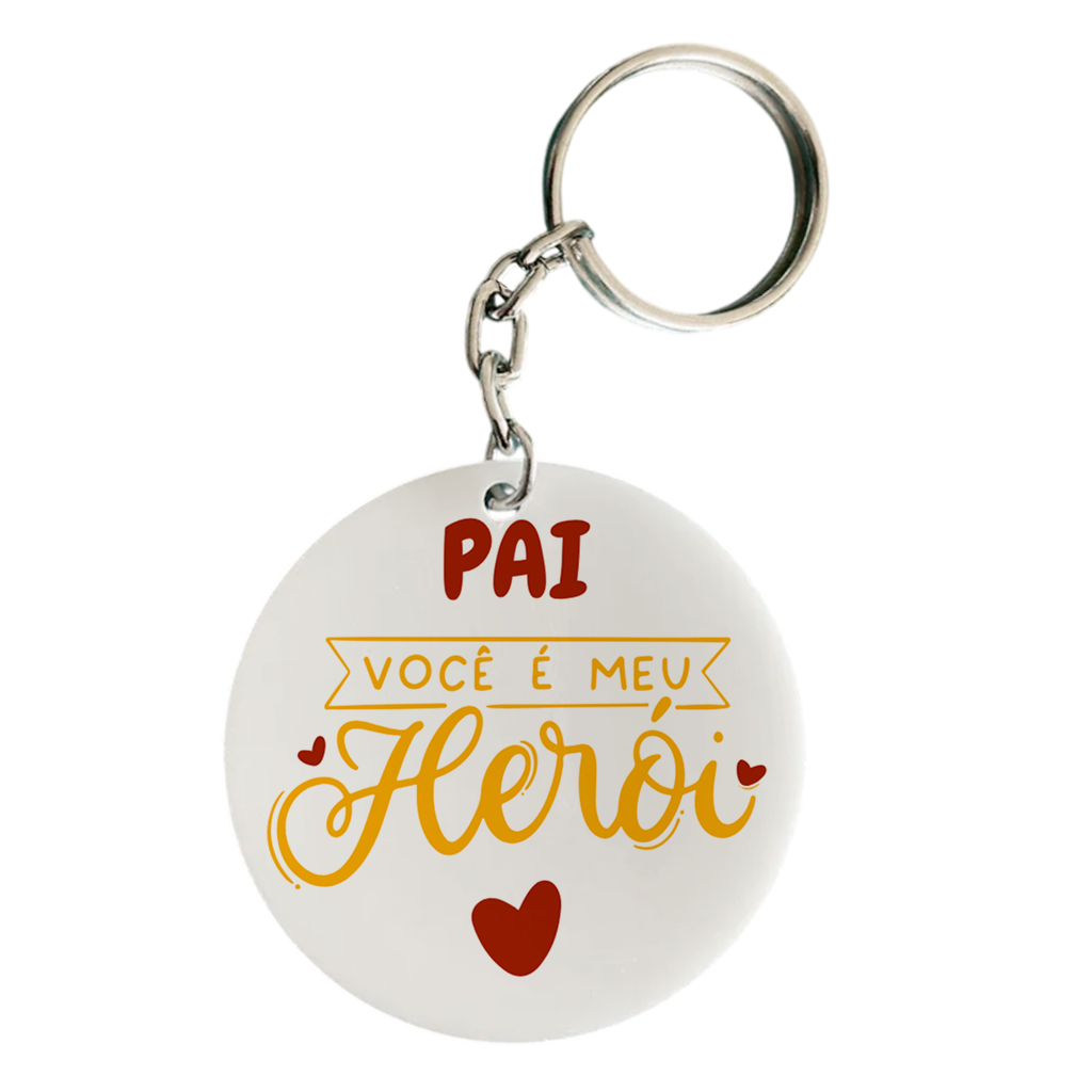 Chaveiro Pai Meu Herói - Imagem 1