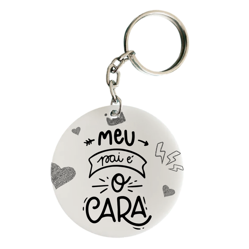 Chaveiro Meu Pai é o Cara - Preto