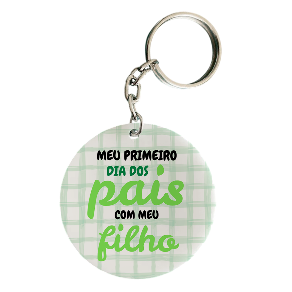 Chaveiro Primeiro Dia Dos Pais - Verde