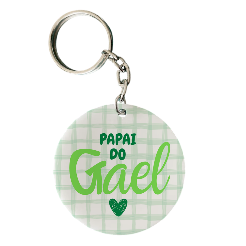 Chaveiro Primeiro Dia Dos Pais - Verde - Vista 2
