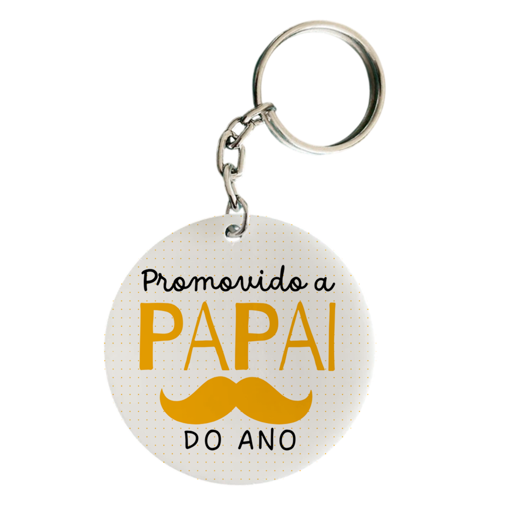 Chaveiro Promovido a Papai - Laranja