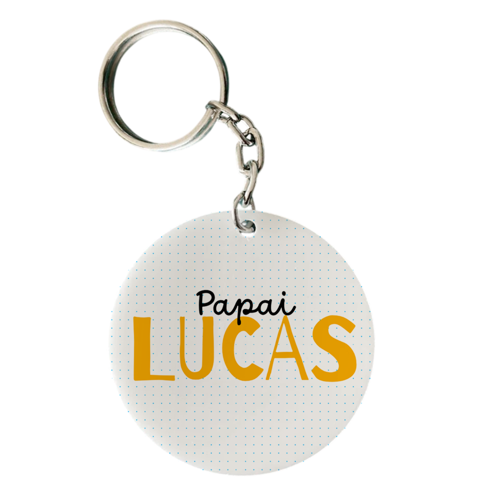 Chaveiro Promovido a Papai - Laranja - Vista 2