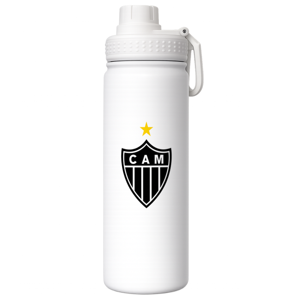 Garrafa Térmica Atlético - Nome e Numero - Vista 2