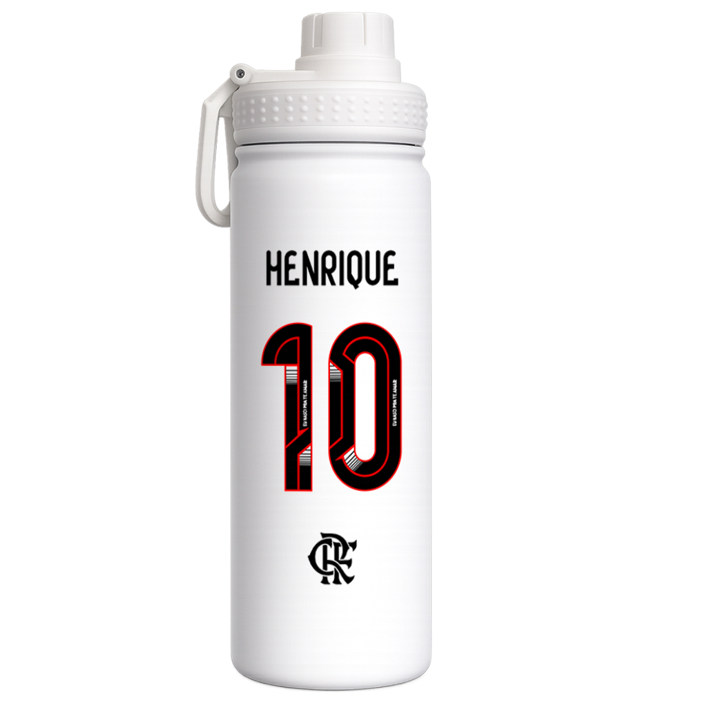 Garrafa Térmica Flamengo - Nome e Numero